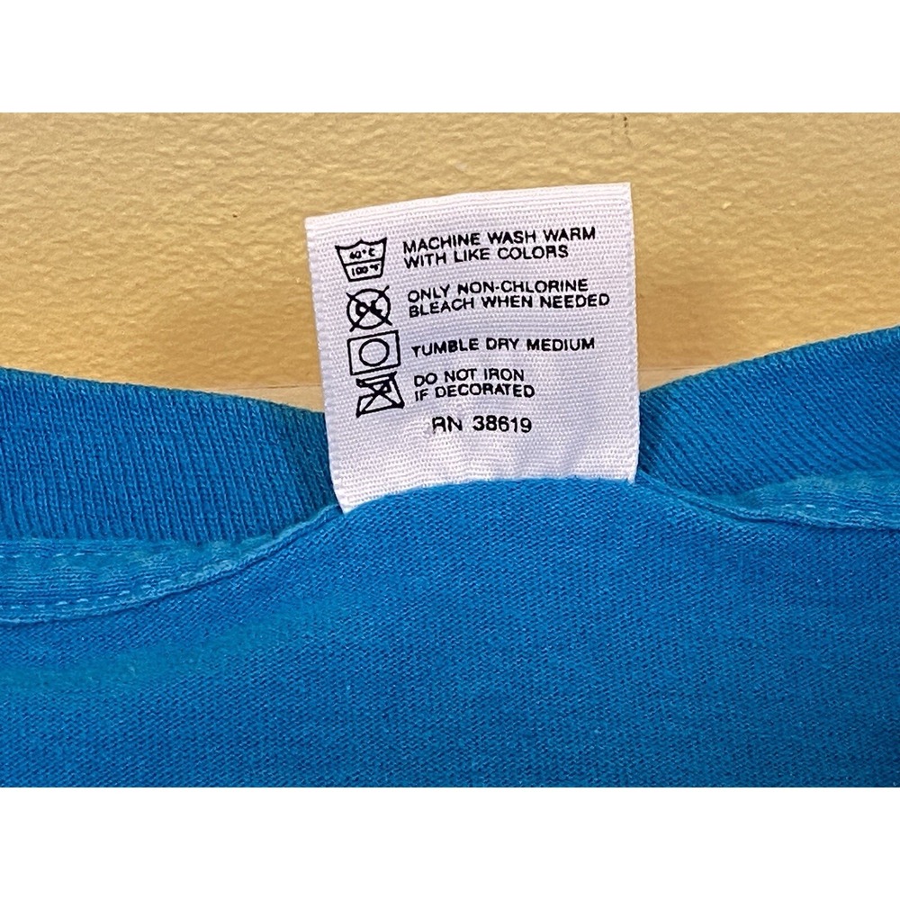 Vintage Turquoise Texas L Anvil T-shirt Single Stitch USA Southwestern - Picture 6 of 11